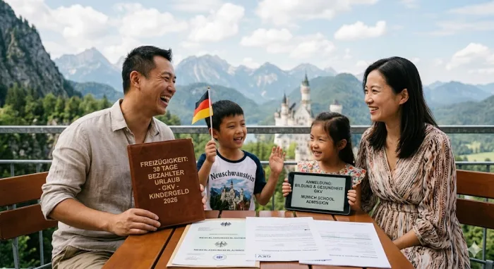 移民德国新福利:2026如何全家坐拥30天超长带薪长假
