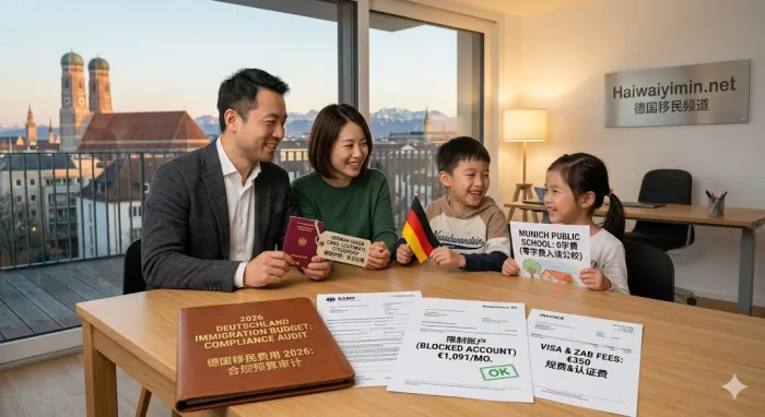 2026德国移民费用大盘点:中产家庭轻而易举落地预算指南
